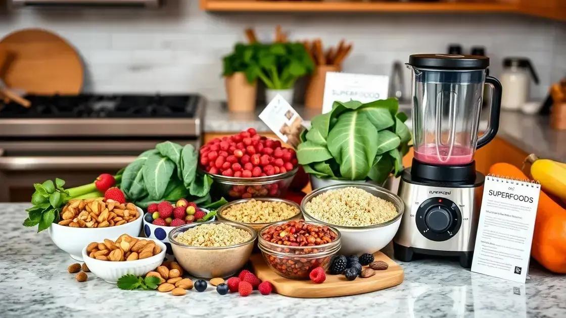 Tips for Making Superfoods Part of Your Diet