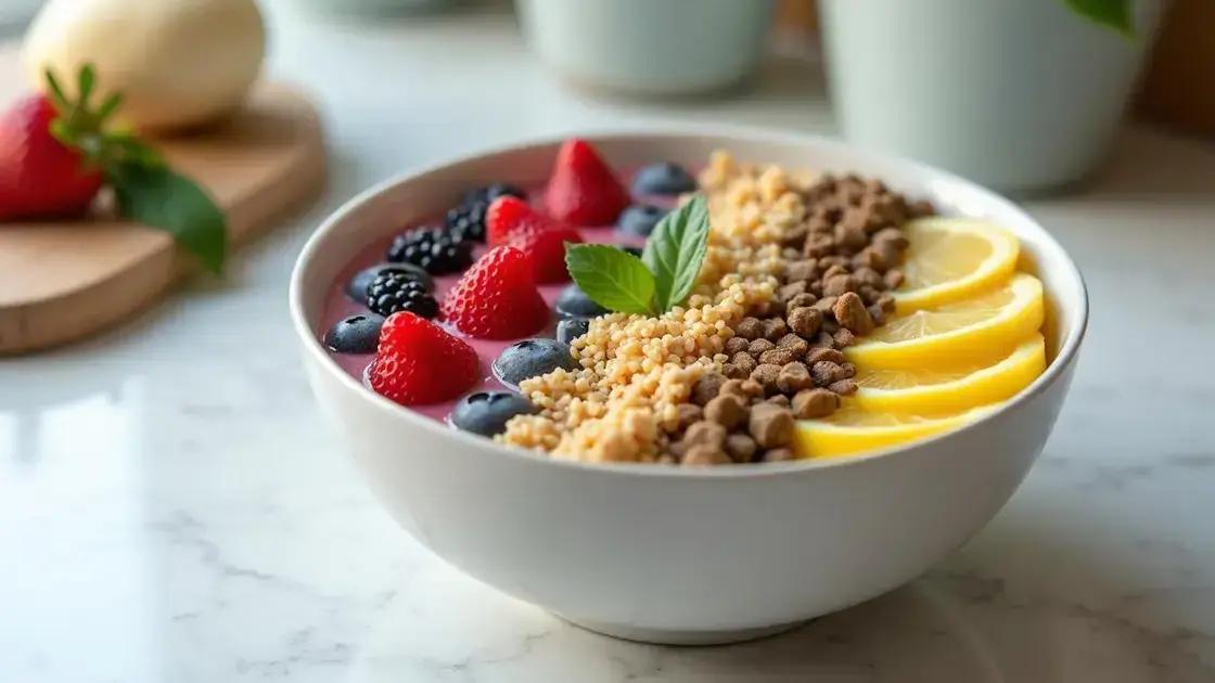 Tips for Making the Perfect Smoothie Bowl