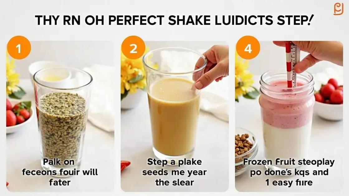 Tips for Perfect Shake Consistency
