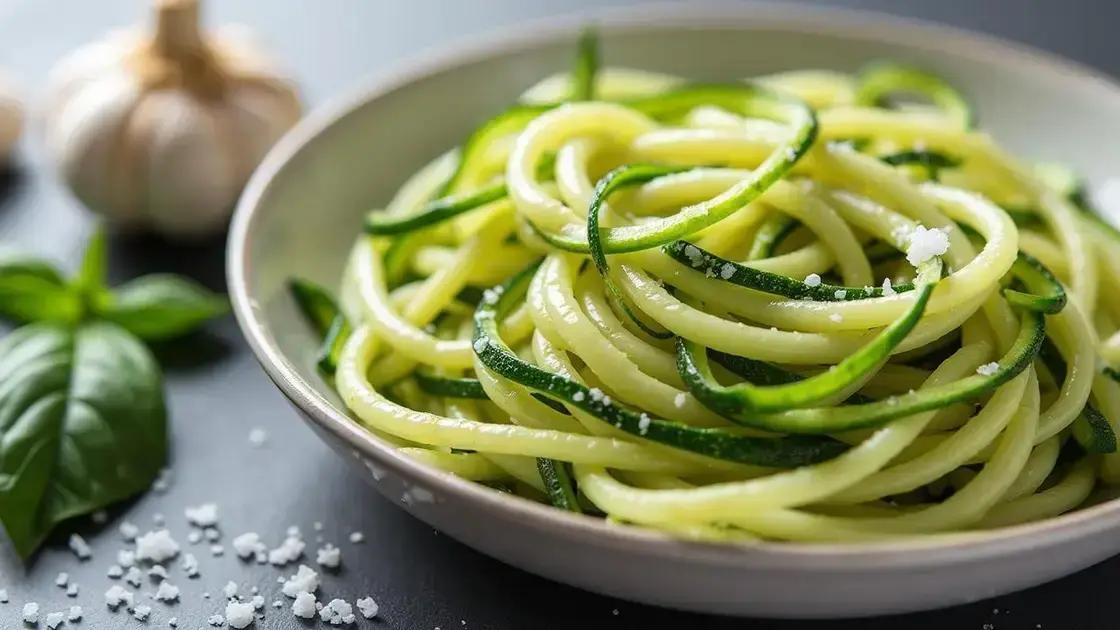 Tips for Perfect Zucchini Noodles