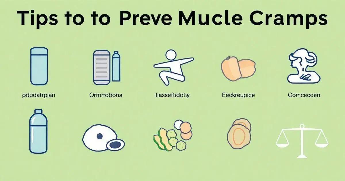 Tips for Preventing Muscle Cramps