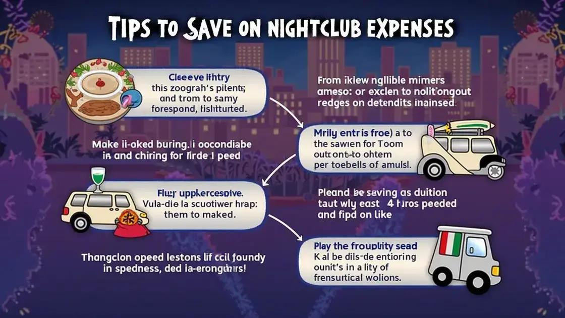 Tips for Saving on Nightclub Expenses