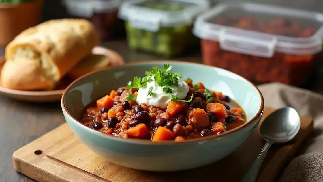 Tips for Serving and Storing Chili