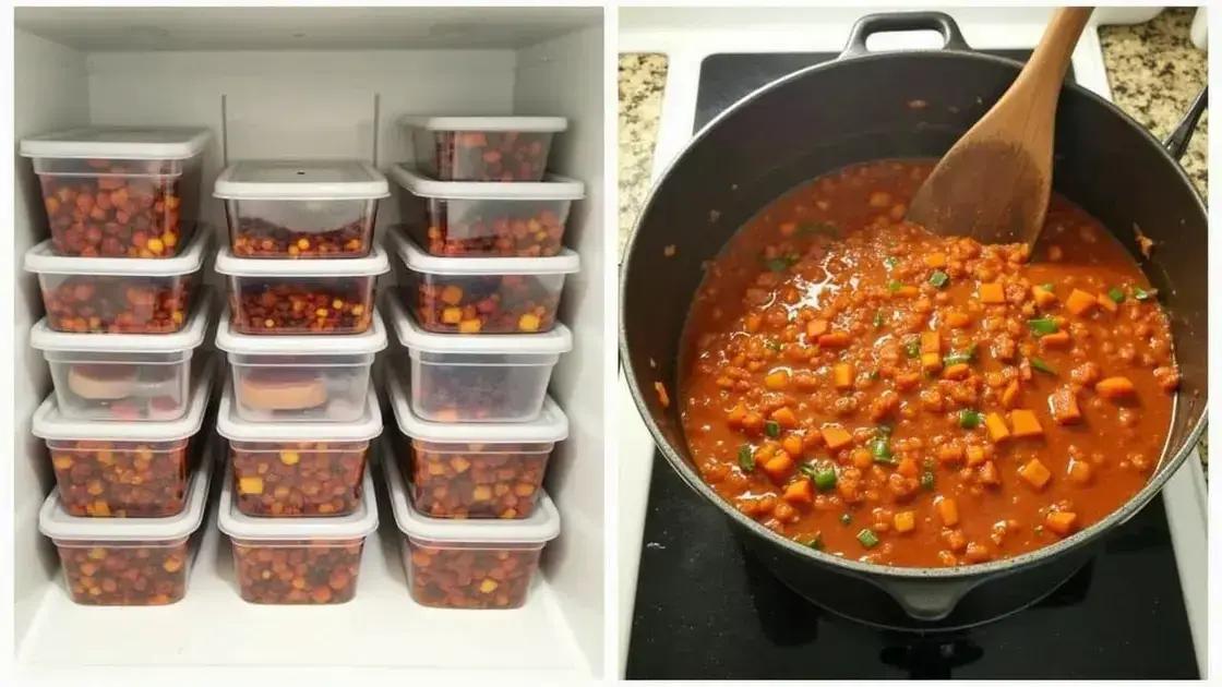 Tips for Storing and Reheating Chili