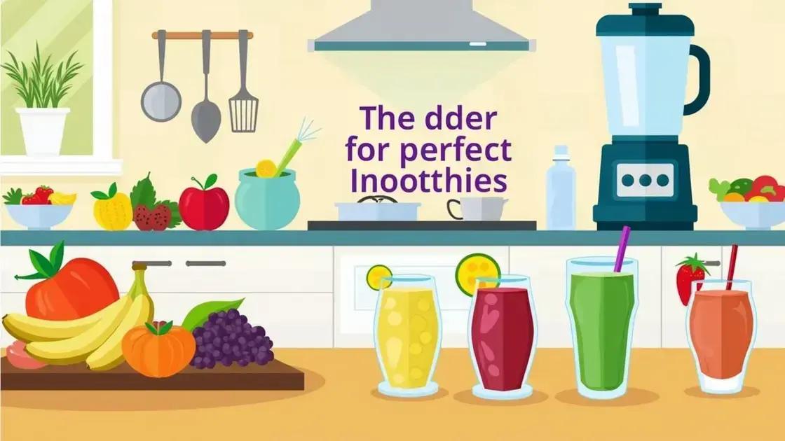 Tips for the Best Smoothie Experience