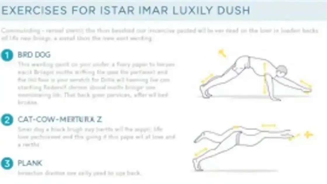 Top Exercises for Strengthening Your Lower Back