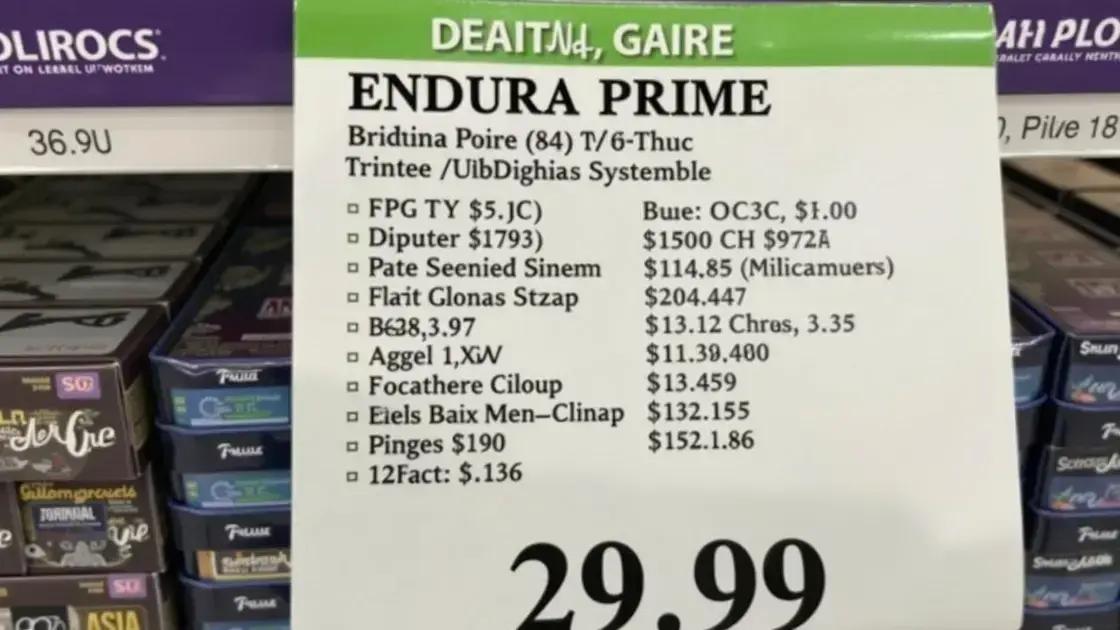 Understanding Endura Prime Pricing