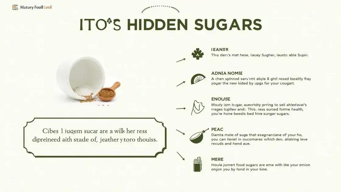 Understanding Hidden Sugars