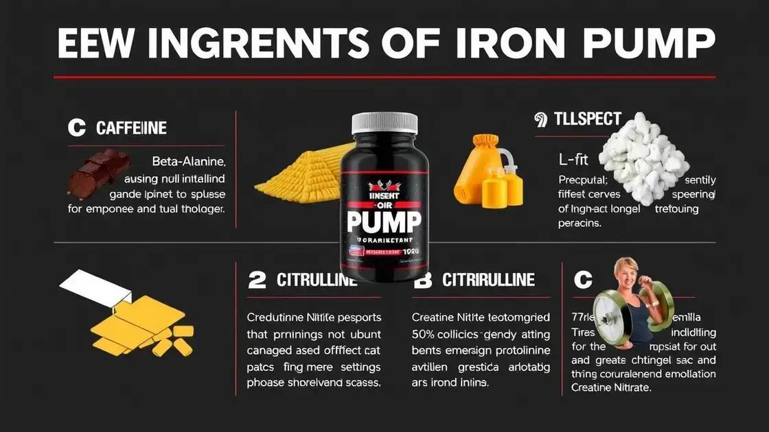 Understanding Iron Pump and Its Ingredients
