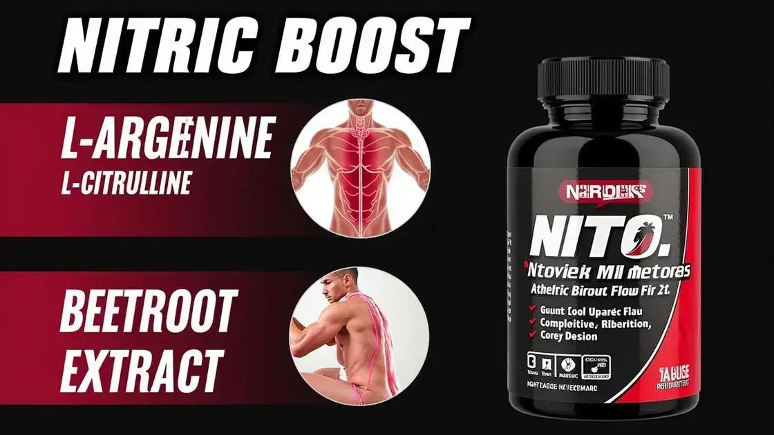 Understanding Nitric Boost and Its Ingredients