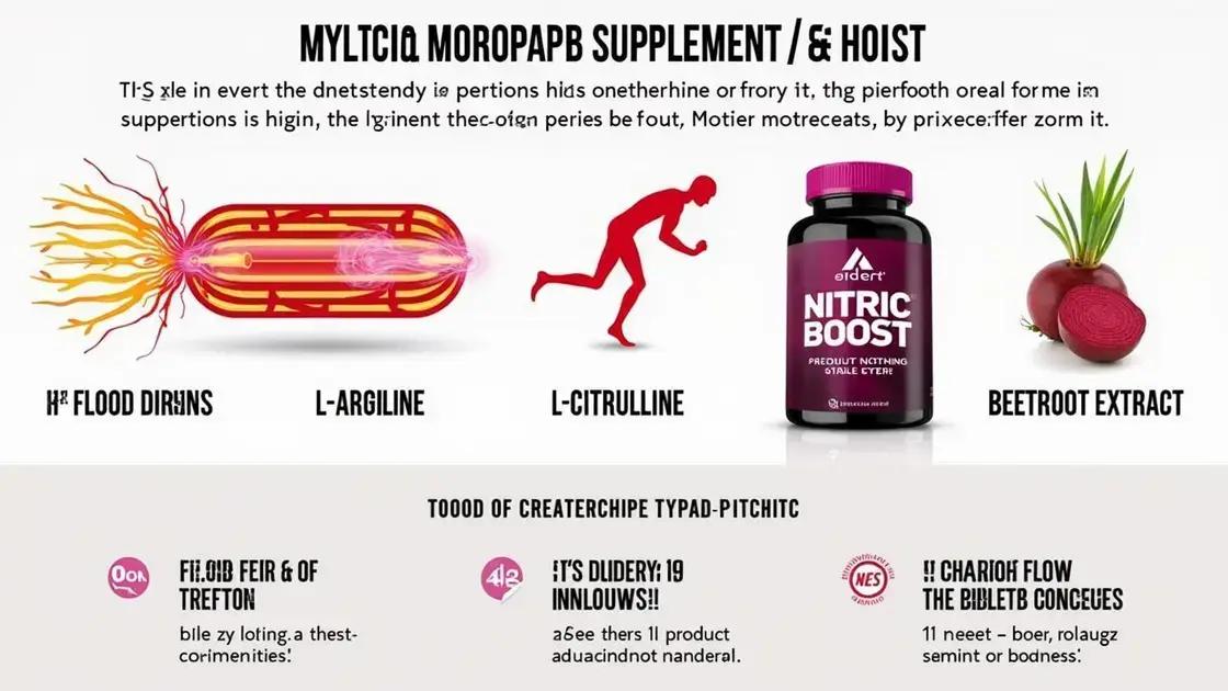 Understanding Nitric Boost Supplements