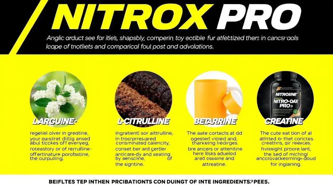 Understanding NITROX PRO Ingredients