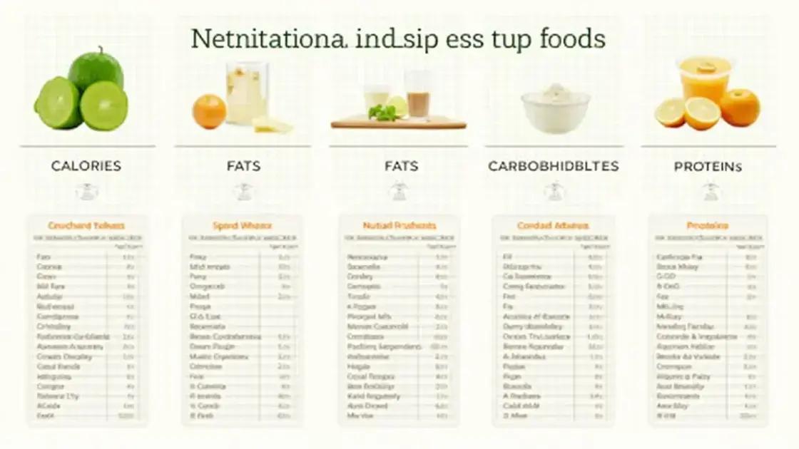 Understanding Nutritional Information