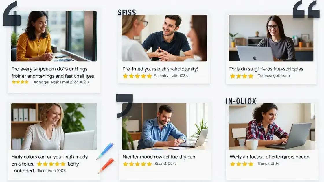 User Experiences and Reviews User Experiences and Reviews