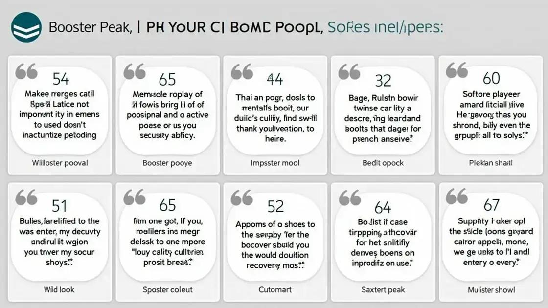 User Reviews of Booster Peak Effects