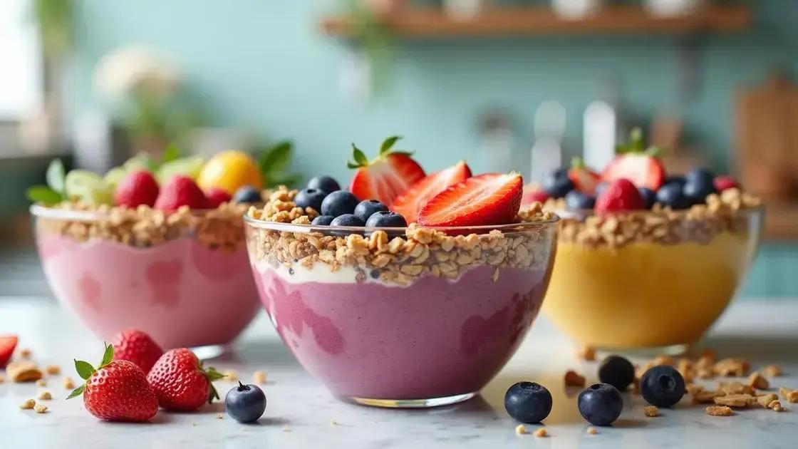 Variations and Toppings for Your Smoothie Bowl