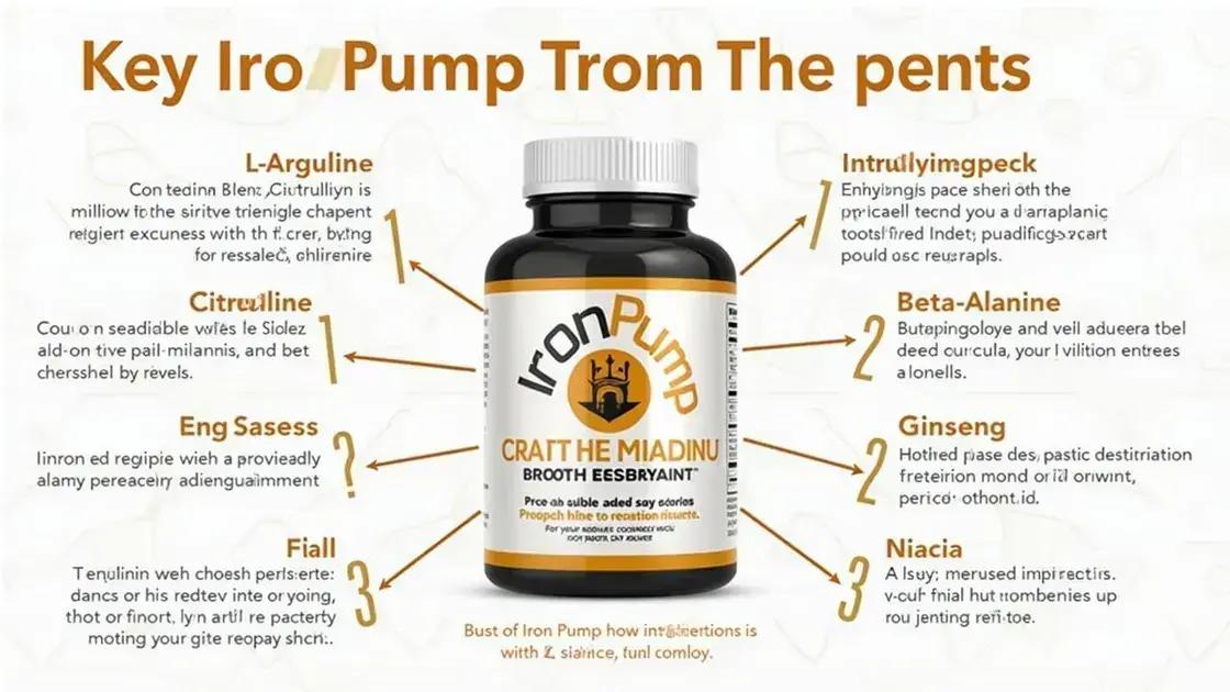 What is Iron Pump and its Ingredients?