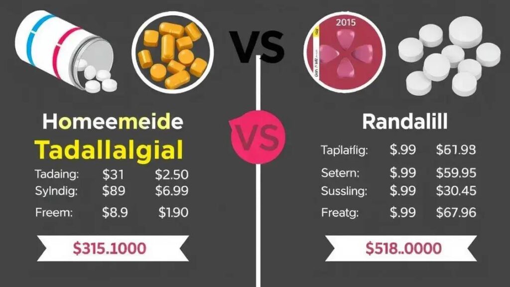 What is the Cost of Homemade Tadalafil vs. Branded Options?