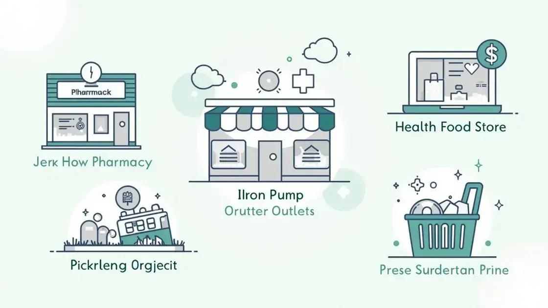 Where to Buy Iron Pump: Pharmacies and Beyond