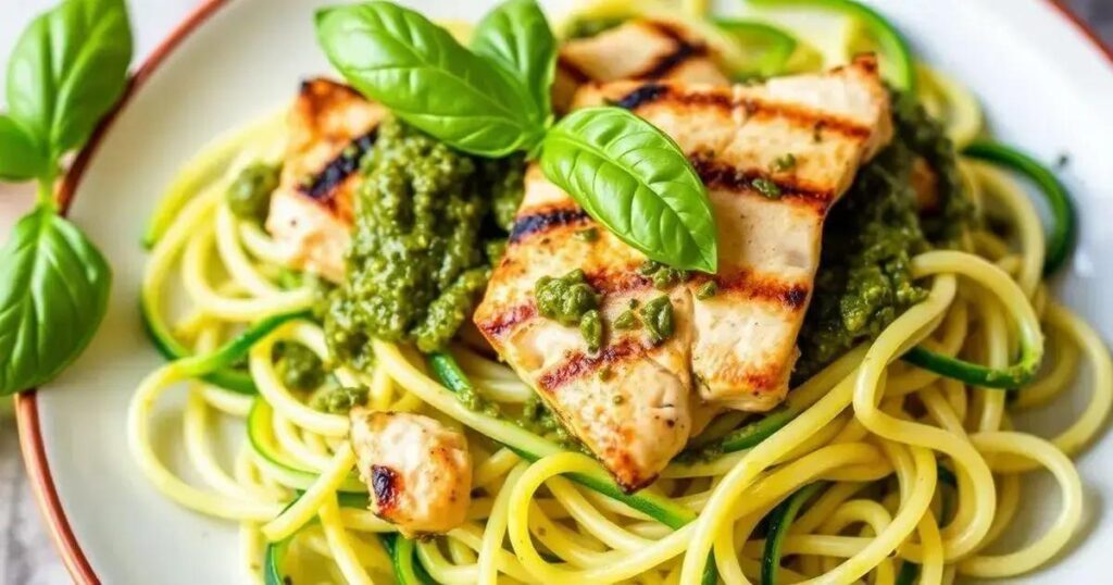 Zucchini Noodles with Pesto and Grilled Chicken: Your Go-To Recipe