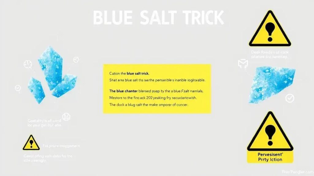 Are There Risks Associated with the Blue Salt Trick?