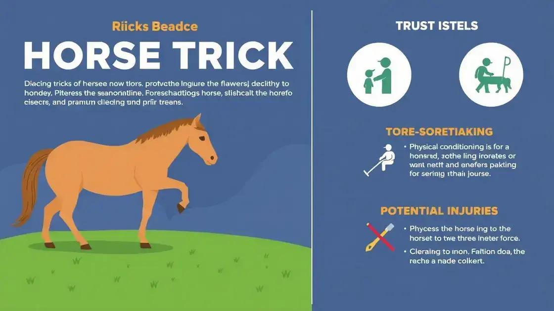 Benefits and Risks of the Horse Trick
