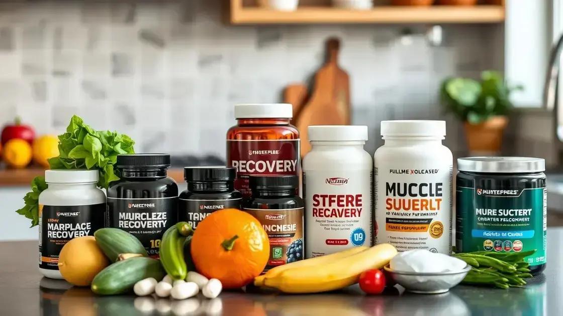Benefits of Muscle Recovery Supplements