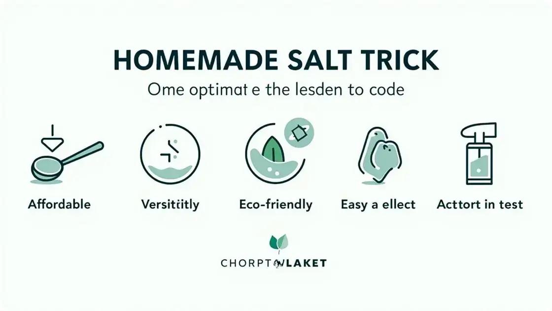 Benefits of Using the Homemade Salt Trick