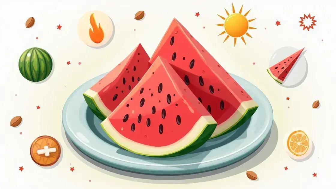 Benefits of using watermelon for energy