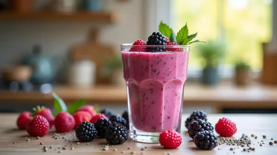 Blackberry Smoothie for Boosting Libido