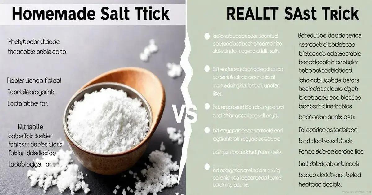 Claims vs. Reality of the Salt Trick
