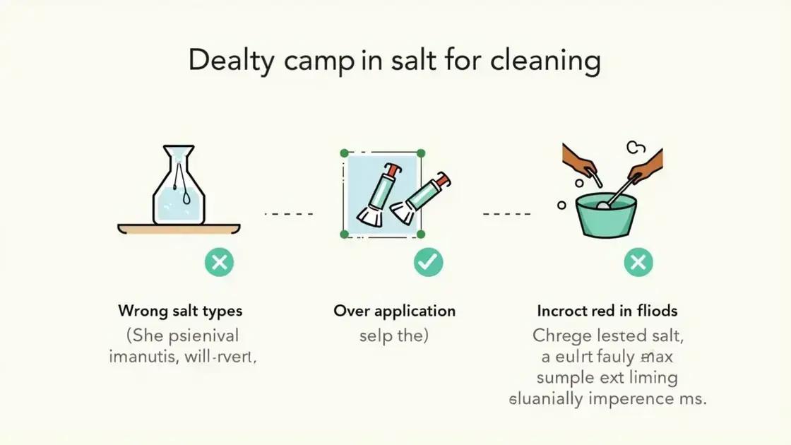 Common Mistakes to Avoid with the Salt Trick