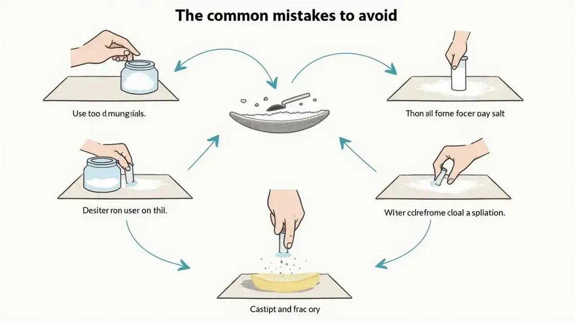 Common Mistakes to Avoid with the Salt Trick