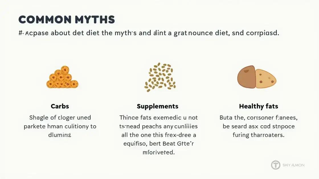 Common Myths Surrounding Diets and Performance