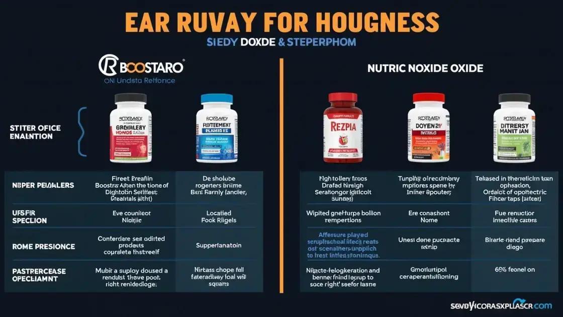 Comparing Boostaro with Other Supplements
