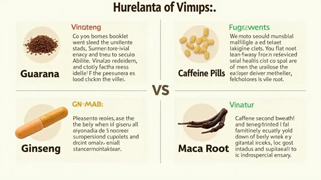 Comparing Guarana to Other Supplements