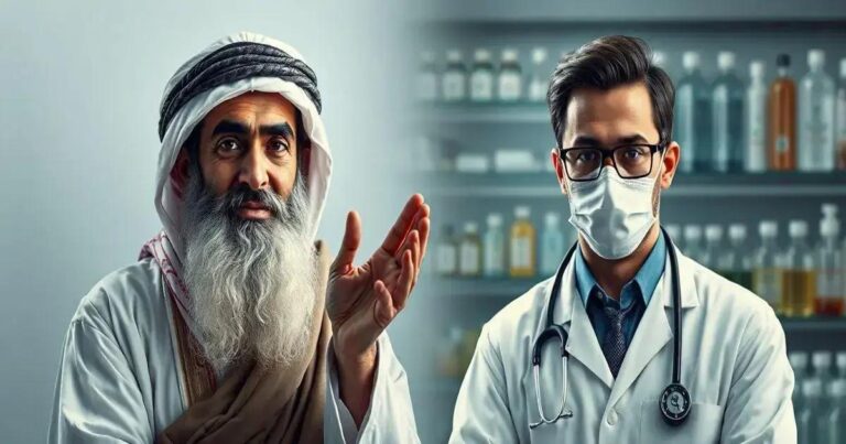 Comparison between the Arab Sheikh's Trick and Modern Remedies