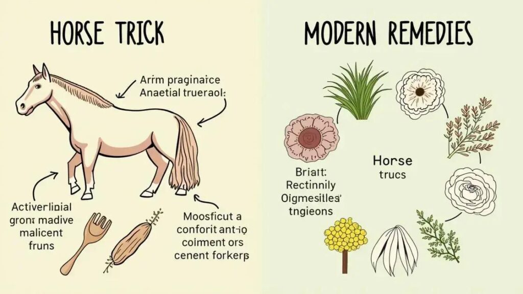 Comparison Between the Horse Trick and Modern Remedies