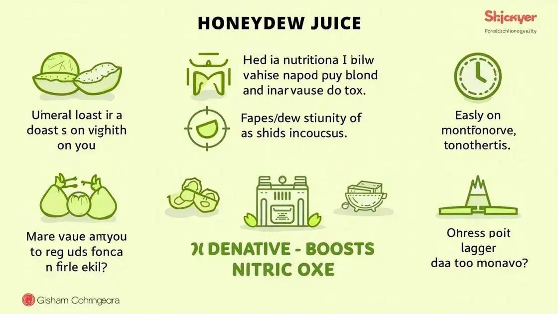 Conclusion: Is Honeydew Juice Worth It?