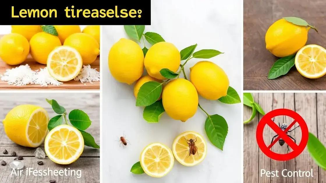 Creative Ways to Use Lemons Beyond the Kitchen