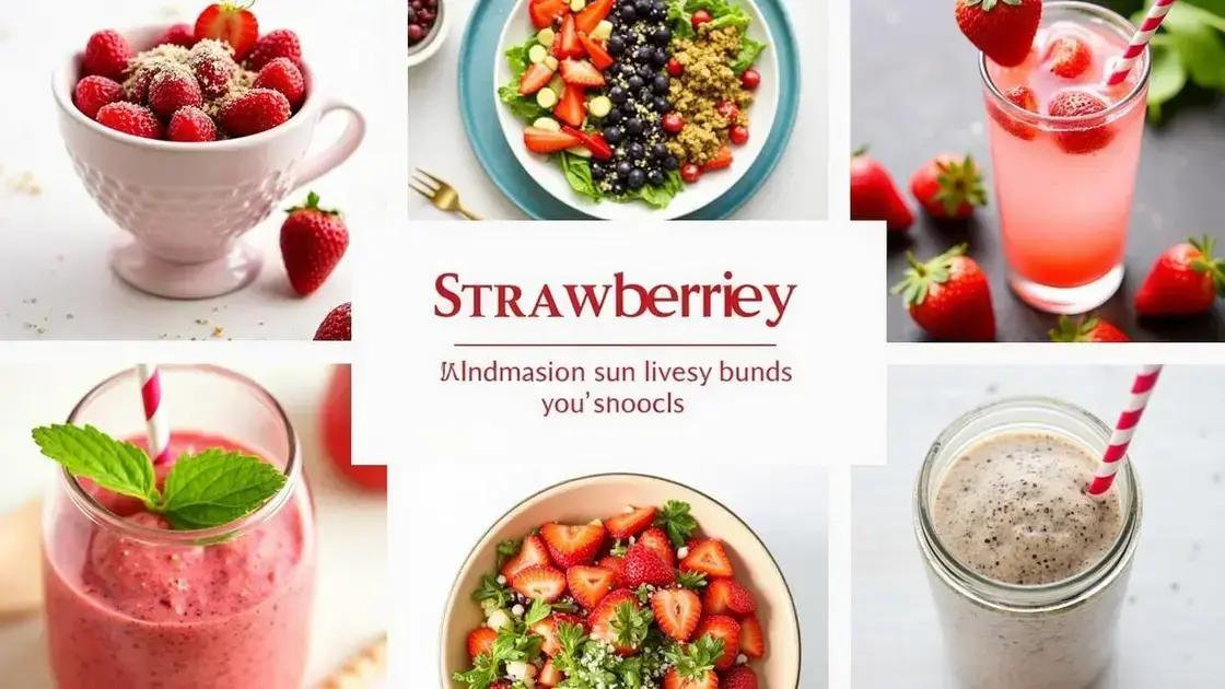 Creative Ways to Use Strawberries