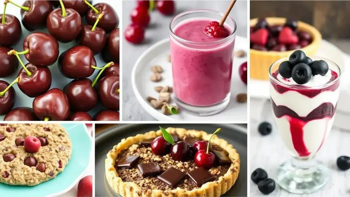 Delicious Recipes Combining Cherries and Dark Chocolate