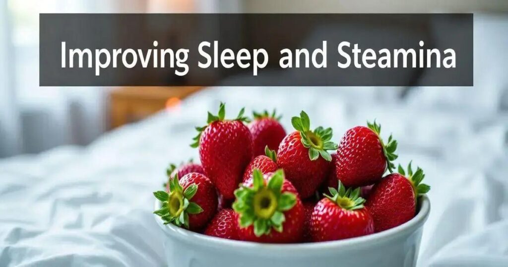 Does Strawberry Consumption Improve Bedtime Stamina?