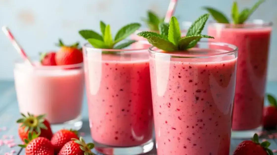 Easy Recipes for Strawberry Smoothies