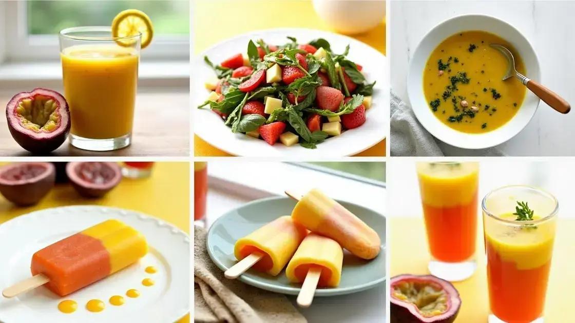 Easy Recipes with Passion Fruit