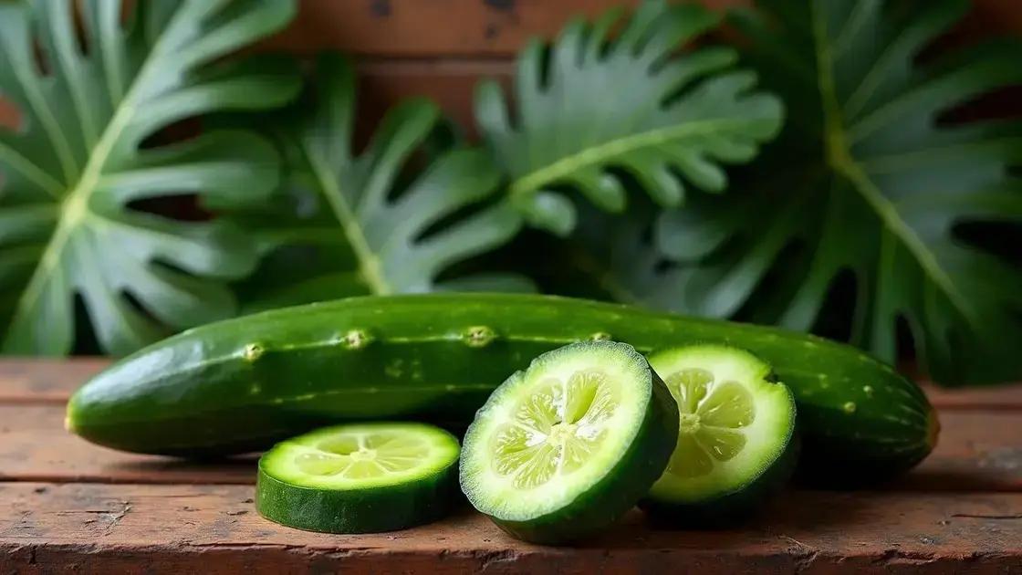 Exploring the African Cucumber