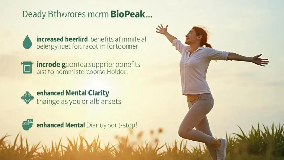 Health Benefits of Bio Peak