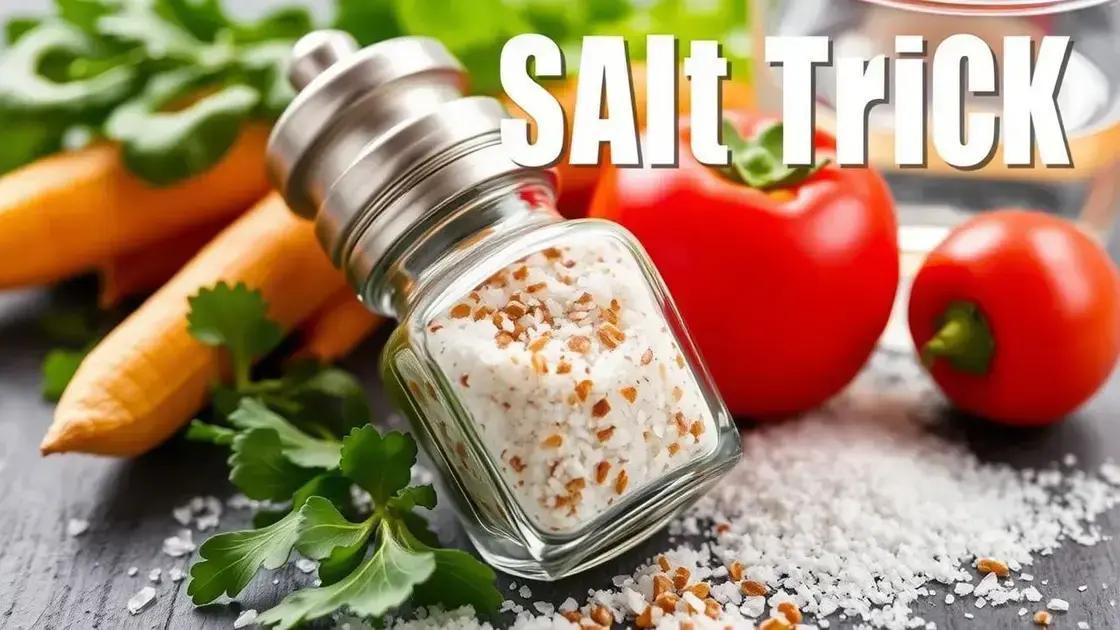Health Benefits of the Homemade Salt Trick