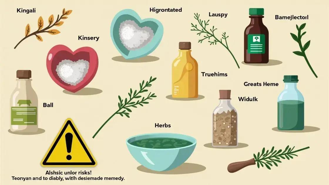 Health Risks Associated with Homemade Remedies