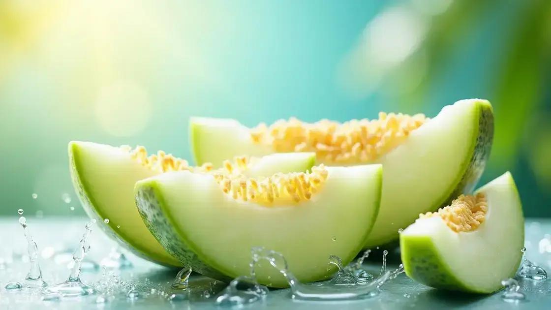 Honeydew Melon and Hydration Benefits